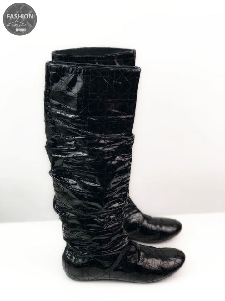 Лакированные сапоги Christian Dior